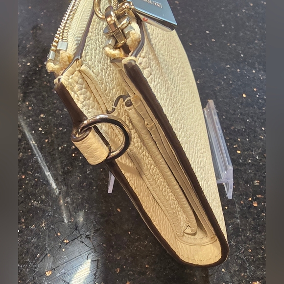 Michael Kors Leather Large Double Zip Cream Wallet/Clutch - Picture 11 of 14